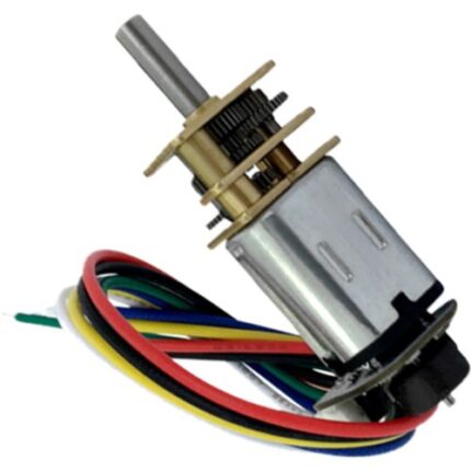موتور دی سی با انکدر و گیربکس BM20A 6V/50rpm