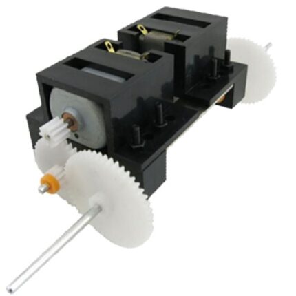 موتور گیربکس پلاستیکی دو شفت mermot C2A