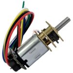 موتور دی سی با انکدر و گیربکس BM20A 6V/1500rpm