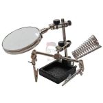 گیره مونتاژ ذره بین دار به همراه پایه هویه SI 105