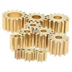 چرخ دنده فلزی 5 میلی متری با 16 دندانه