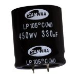 خازن 450 ولت 330 میکروفاراد الکترولیت