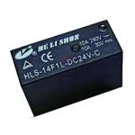 رله 24 ولت کتابی 5 پایه 10 آمپر HLS-14F1L-DC24V-C