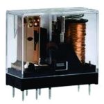 رله 12 ولت شیشه ای 8 پایه 16 آمپر HLS-14F2L-12VDC