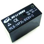 رله 5 ولت کتابی 8 پایه 16 آمپر HLS-14F2L-DC5V-C