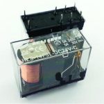 رله 24 ولت شیشه ای 8 پایه 5 آمپر HLS-14F3L-DC24V-C