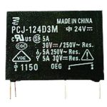 رله 24 ولت پکیجی 4 پایه 5 آمپر PCJ-124D3M