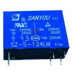 رله 24 ولت کتابی 6 پایه 16 آمپر SZ-S-124LM