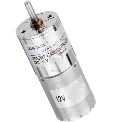 موتور DC گیربکس دار 12 ولت ZGA25RP
